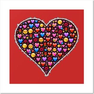A Heart Full of Love Emojis Posters and Art